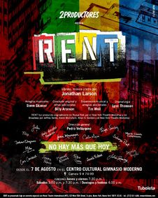 RENT show poster