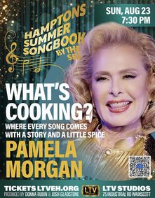 Pamela Morgan: What's Cooking? Where Every Song Comes with a Story and a Little Spice show poster