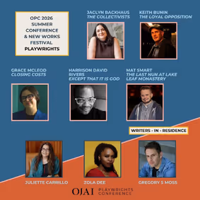 Ojai Playwrights Conference New Works Festival show poster