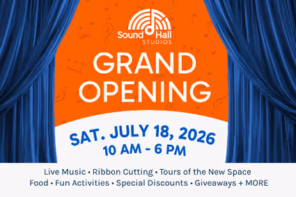 Grand Opening - Sound Hall Studios show poster