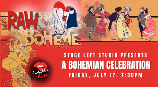 Forbidden Kiss LIVE - RAW Boheme show poster