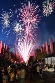 ALL-AMERICAN PARTY AND FIREWORKS EXTRAVAGANZA show poster