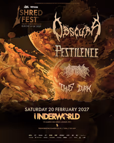 IMPERICON SHRED FEST | OBSCURA and more at The Underworld - London show poster