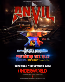 ANVIL at The Underworld - London show poster