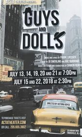 Guys and Dolls show poster