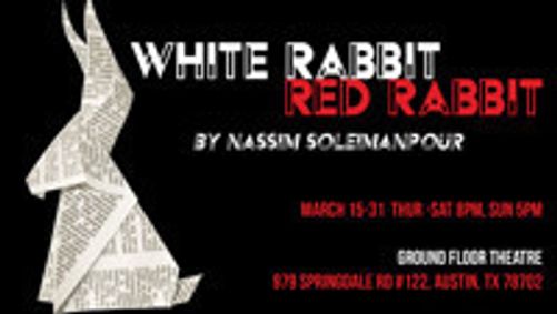 White Rabbit Red Rabbit show poster