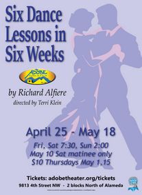 SIX DANCE LESSONS IN SIX WEEKS show poster