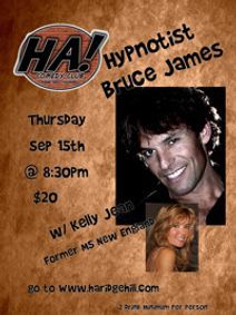 HA! Comedy presents: BRUCE JAMES, Comedy Hypnotist