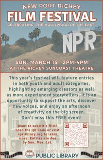 New Port Richey Film Festival Returns to Celebrate Local Talent and “Hollywood of the East” Heritage 