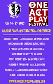2023 One Act Festival show poster
