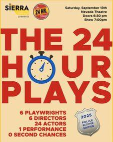 The 24 Hour Plays: Police Blotter Edition! show poster