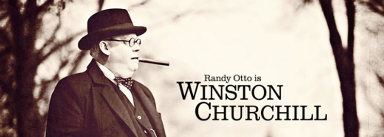 Randy Otto is Winston Churchill: The Blitz show poster