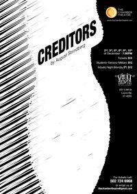 Creditors, By August Strindberg show poster