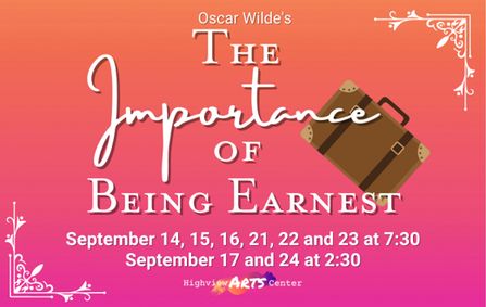 The Importance of Being Earnest show poster