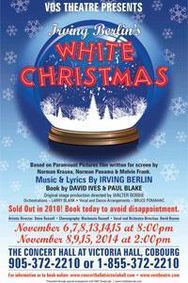 White Christmas show poster