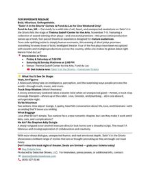 Takin' it in the Shorts show poster