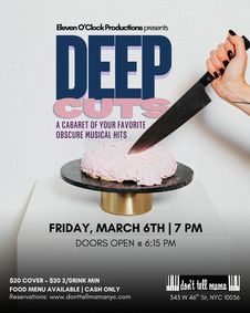 Deep Cuts: A Cabaret of Your Favorite Obscure Musical Hits show poster
