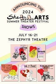The 2024 SheLA Theater Festival show poster