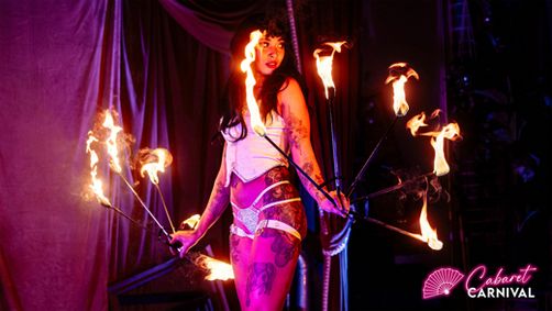 London Cabaret Carnival, Piccadilly Circus, February 2026 show poster