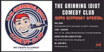 GRINNING IDIOT COMEDY CLUB FOUNDER 50TH BIRTHDAY SPECIAL