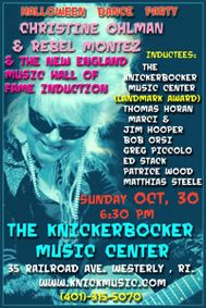 New England Music Hall of Fame Induction Westerly RI show poster