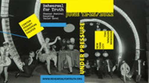 Rehearsal for Truth 2022: Shelves show poster