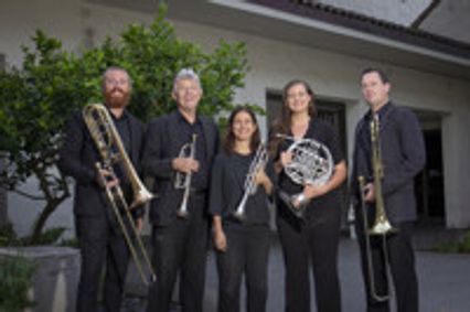 Holiday Brass Quintet show poster