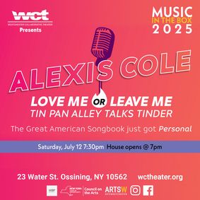 Westchester Collaborative Theater’s Music in the Box Series Features Return Appearance by Internationally Known Vocalist Alexis Cole show poster