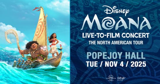 MOANA Live-to-Film Concert show poster