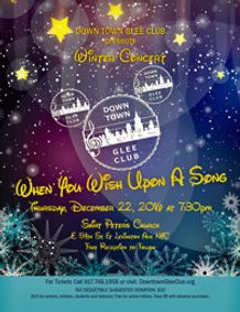 When You Wish Upon a Song  Down Town Glee Club Winter Concert show poster