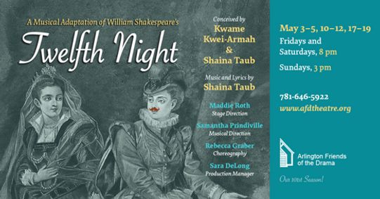 Twelfth Night, A musical Adaptation by Shaina Taub show poster
