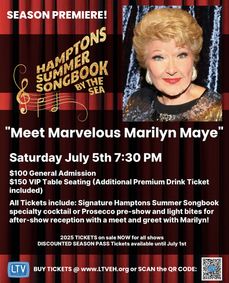 Meet Marvelous Marilyn Maye: Season Premiere of Hamptons Summer Songbook By the Sea show poster