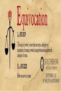 Southbank Theatre Company presents Equivocation by Bill Cain, September 11-21 at Shelton Auditorium