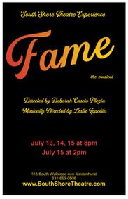 FAME the Musical show poster