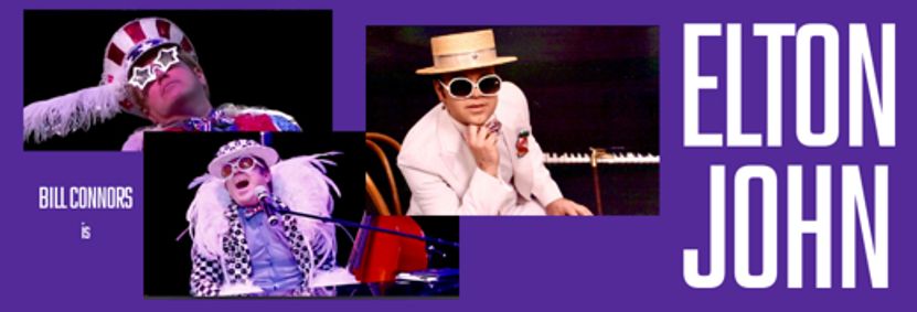 Bill Connors as Elton John show poster