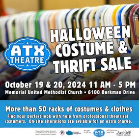 The ATX Theatre Halloween Costume & Thrift Sale show poster