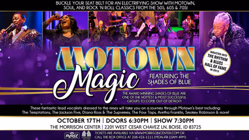 Motown Magic featuring The Shades of Blue show poster
