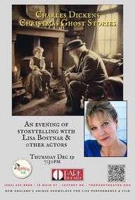 Charles Dickens Christmas Ghost Stories Readings with Lisa Bostnar show poster