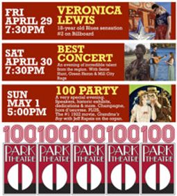 The 100 Party show poster