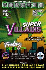 Super Villains show poster