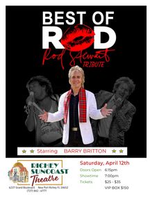Best of Rod - A Tribute to Rod Stewart by Barry Britton show poster
