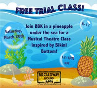 Free Musical Theatre Class show poster