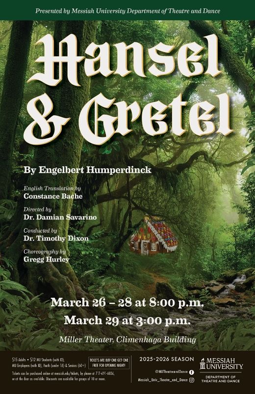 Hansel and Gretel at Messiah University Department of Theatre and
