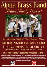 Festive Holiday Concert with Alpha Brass Band show poster