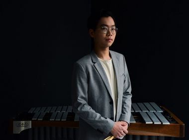 Presented by Young Concert Artists: Michael Yeung, percussion show poster
