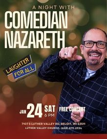 Laughter for All with Comedian Nazareth show poster
