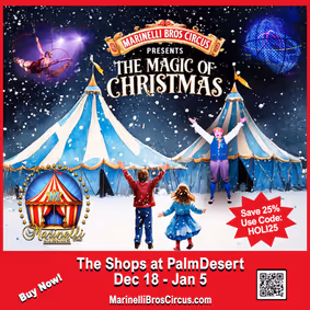 Marinelli Bros Circus presents A Spectacular Holiday Adventure under the Big Top! show poster