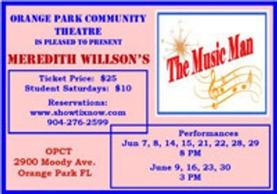 The Music Man show poster