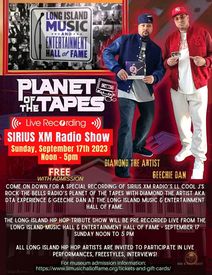 Planet of the Tapes Radio Show LIVE from Long Island Music & Entertainment Hall of Fame