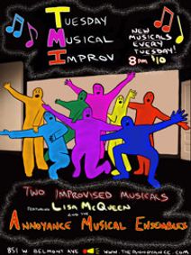 Tuesday Musical Improv show poster
